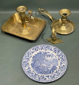 ANTIQUE CANDLESTICK LOT