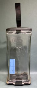 VINTAGE GLASS VISIBLE MAILBOX