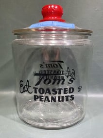 TOM'S ROAST PEANUTS JAR