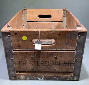 GILL BROS CHESTERTOWN MD MILK CRATE