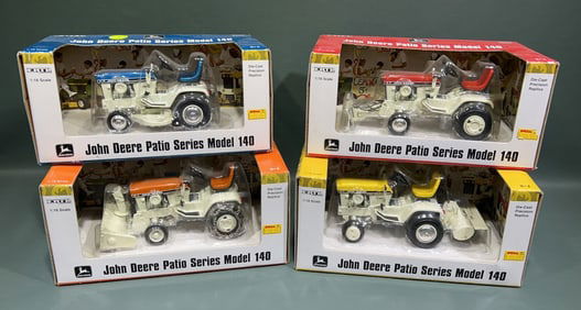 4 ERTL JOHN DEERE TRACTORS