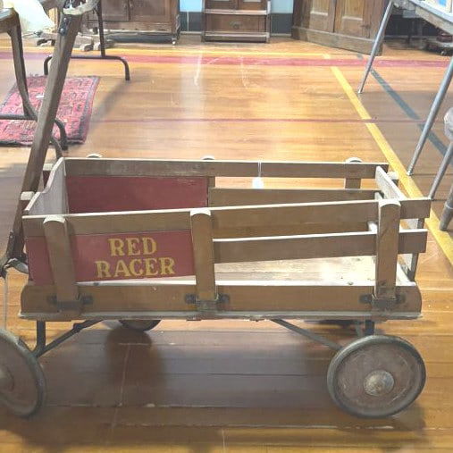 RED RACER WOODEN WAGON (1 of 6)