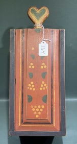 T. J. GRAHAM FOLKART PAINTED CANDLED BOX