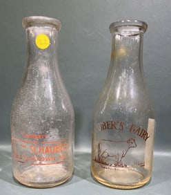 FRANK SCHAUBER & SCHAUBER'S DAIRY MILK BOTTLES
