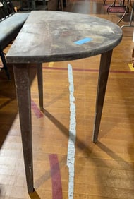 ANTIQUE HALF ROUND COUNTRY TABLE