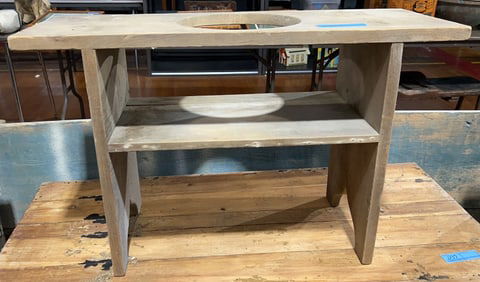 ANTIQUE MORTISED BENCH