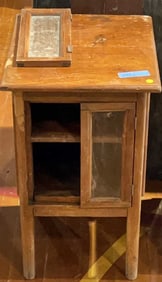 ANTIQUE PINE 2 DOOR CABINET