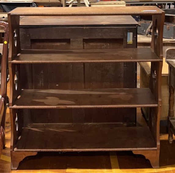 ANTIQUE DOVETAILED 3 TIER BOOKCASE (1 of 4)
