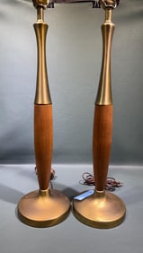PAIR MID CENTURY MODERN TABLE LAMPS