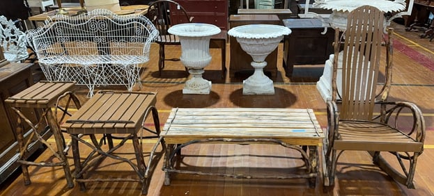 ADIRONDACK ROCKER & 3 TABLE SET