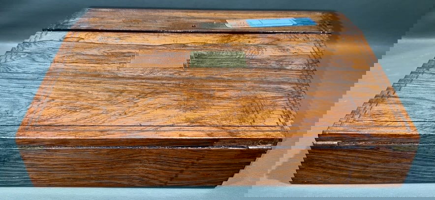 ANTIQUE INLAID ROSE WOOD LAP DESK (1 of 5)