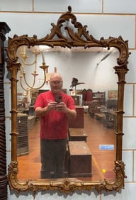 CARVED GOLD MIRROR