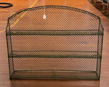 VINTAGE 3 TIER WIRE PLANTER SHELF