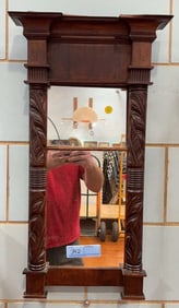 ANTIQUE FEDERAL CARVED MIRROR