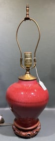 ORIENTAL PORCELAIN TABLE LAMP