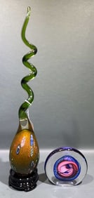 MURRANO ART GLASS & DAVID REAGAN ARTGLASS PIECE