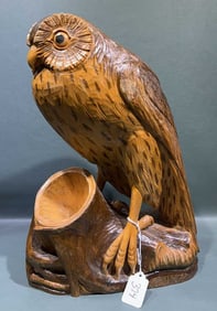 QUALITY HAND CARVED OWL