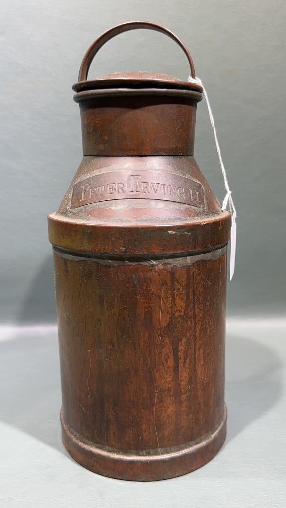 PETER IRVING II SMALL ANTIQUE MILK CAN (1 of 4)