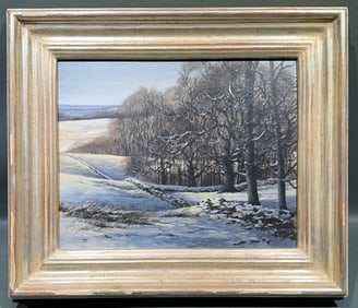DONALD JORDAN WATERS OIL ON BOARD OF LANDSCAPE
