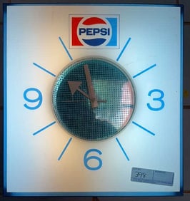 VINTAGE PEPSI-COLA WALL CLOCK