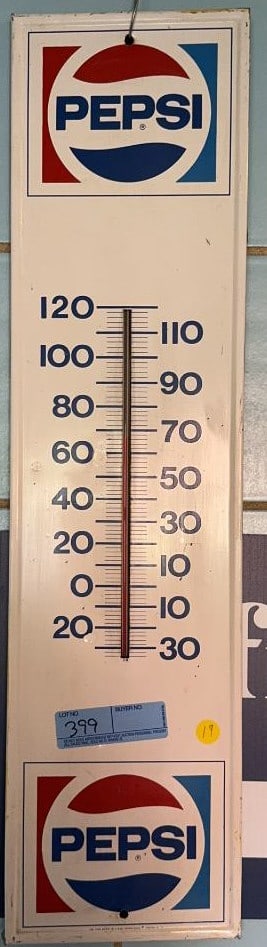 VINTAGE PEPSI-COLA WALL THERMOMETER PM-1030 SCIOTO (1 of 4)