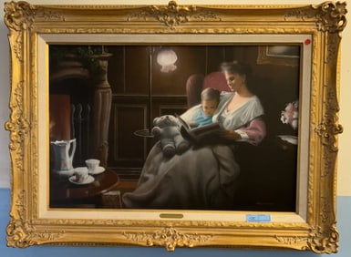 KEVIN DANIELS "HAPPILY EVER AFTER" OIL ON CANVAS