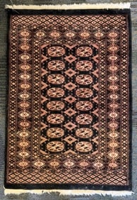 SMALL BOKHARA HANDMADE ORIENTAL AREA RUG