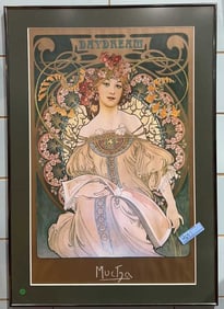ALPHONSE MUCHA "DAY DREAM" FRAMED PRINT
