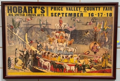 HOBART'S CIRCUS POSTER BY AMERICA SHOW PRINT