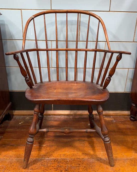 ANTIQUE BOW BACK WINDSOR ARM CHAIR (1 of 4)