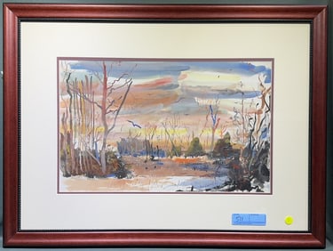 JACK LEWIS ORGINIAL PAINTING OF MARSH LAND
