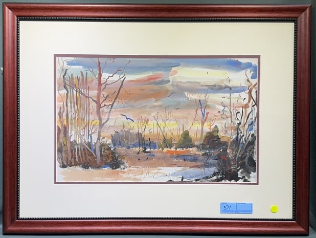 JACK LEWIS ORGINIAL PAINTING OF MARSH LAND (1 of 7)