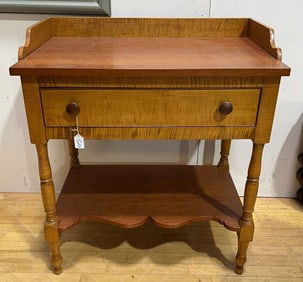 CUSTOM MADE TIGER MAPLE & CHERRY STAND