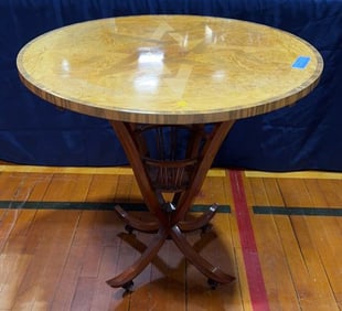 JOHN WIDDICOMB BANDED & INLAID TABLE