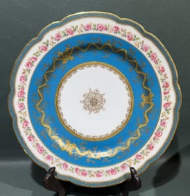 11 LIMOGES HAND PAINTED PLATES FROM JE CALDWELL &