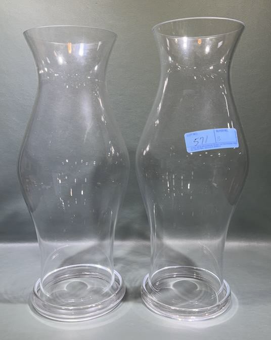 PAIR OF QUALITY HURRICANE SHADES: 18"