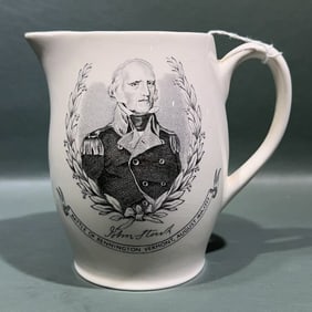 STAFFORDSHIRE PITCHER BATTLE OF BENNINGTON VERMONT