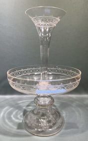 ANTIQUE HAND BLOWN EPERGNE