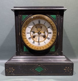 ANTIQUE FRENCH MARBLE MANTEL CLOCK