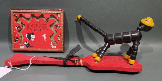 2 VINTAGE CAT TOYS