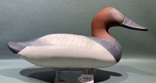 R. MADISON MITCHELL CANVASBACK DRAKE SIGNED &