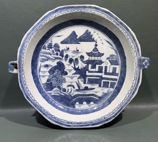 ANTIQUE CANTON WARMING PLATE