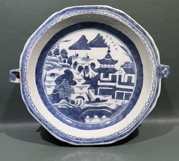 ANTIQUE CANTON WARMING PLATE (1 of 3)