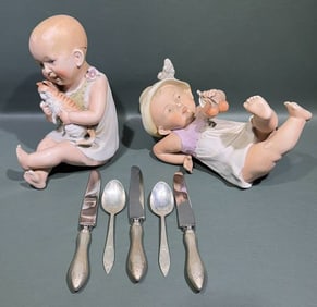 STERLING SPOONS & PIANO BABY LOT