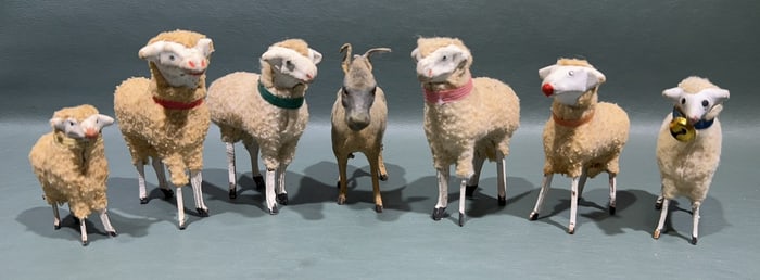 COLLECTION OF VARIOUS GERMAN PUTZ SHEEP