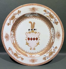 18TH C CHINESE EXPORT ARMORIAL CHARGER