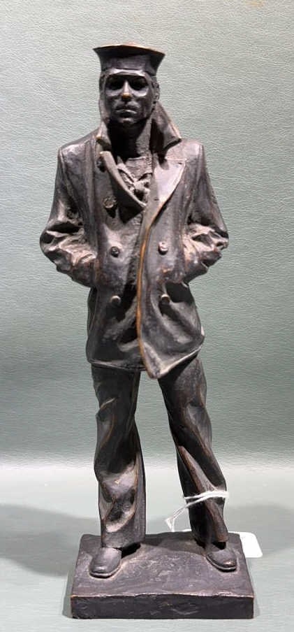 STANLEY BLEIFELD "THE LONE SAILOR" FIGURE: 8-1/2" TALL