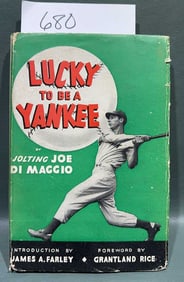 "LUCKY TO BE A YANKEE" BY JOE DIMAGGIO - HARDCOVER