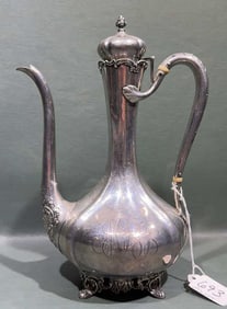 TALL STERLING TEA POT