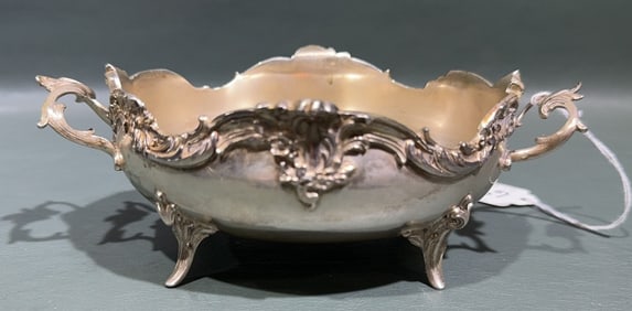 800 SILVER FOOTED SERVING BOWL